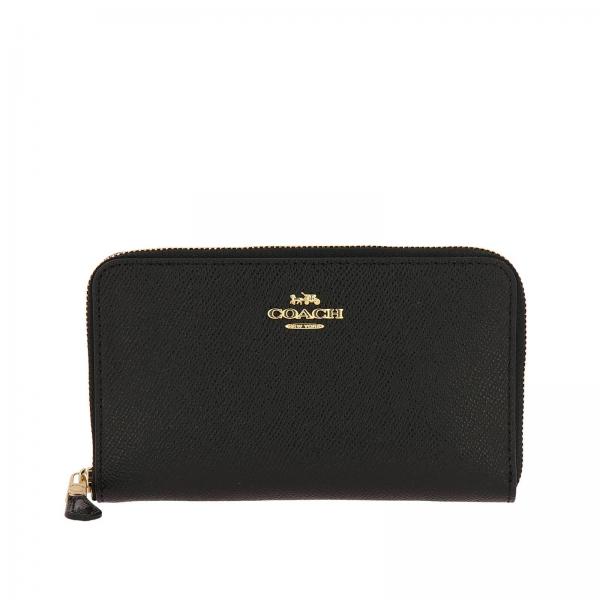Coach Outlet: wallet for woman - Black | Coach wallet 58584 online at ...