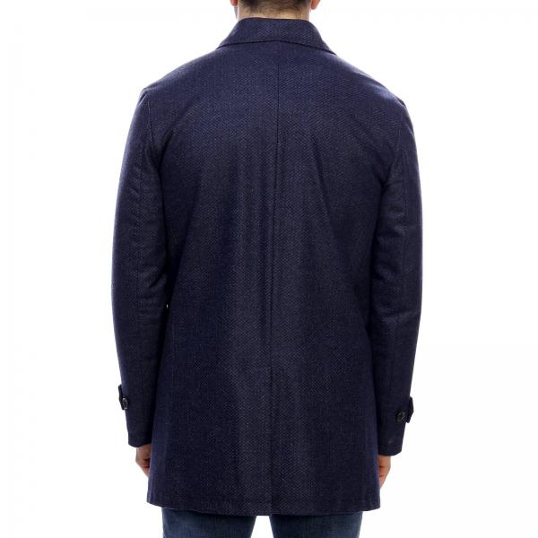 Isaia Outlet: Coat men - Blue | Coat Isaia SW7012 77605 GIGLIO.COM