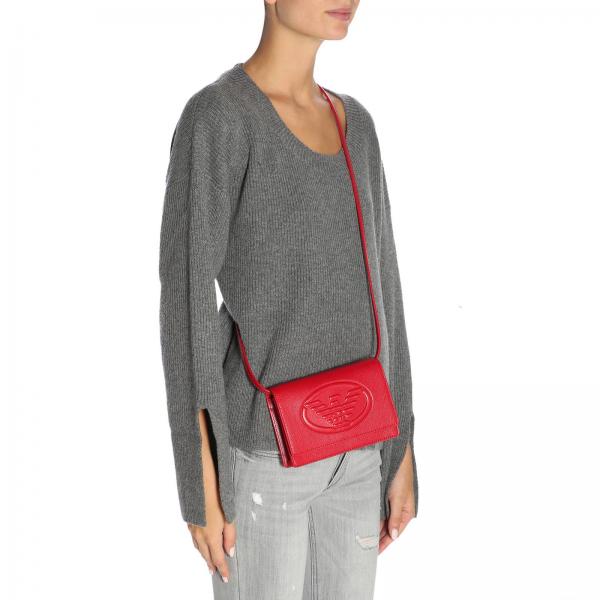 Emporio Armani Outlet Shoulder bag women Red Mini Bag Emporio Armani Y3B086 YH18A