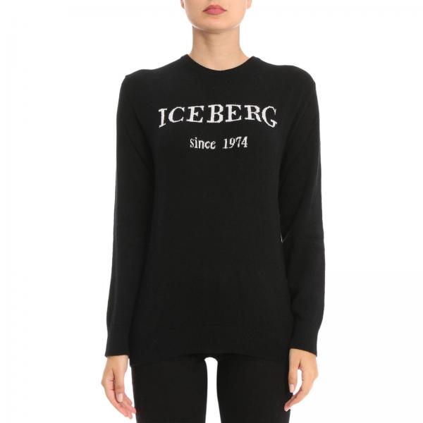 Iceberg Outlet: Sweater women | Sweater Iceberg Women Black | Sweater ...