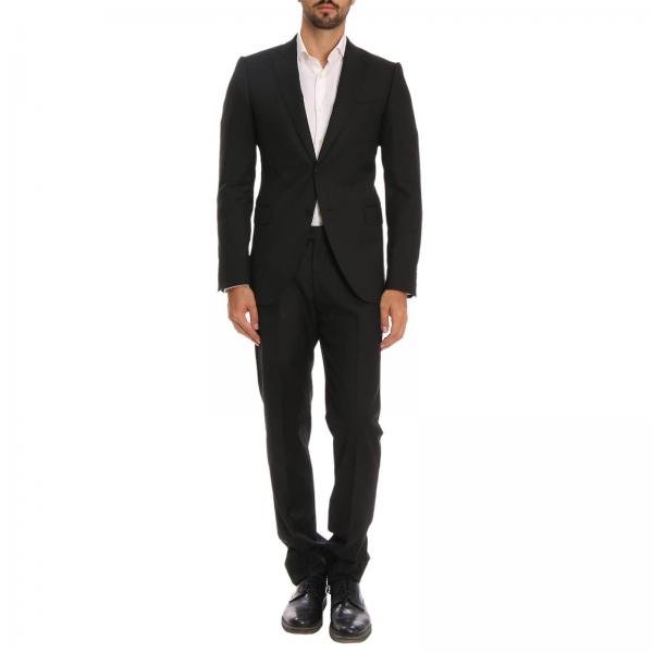 Emporio Armani Outlet: Suit men - Black | Suit Emporio Armani 11VMEB ...