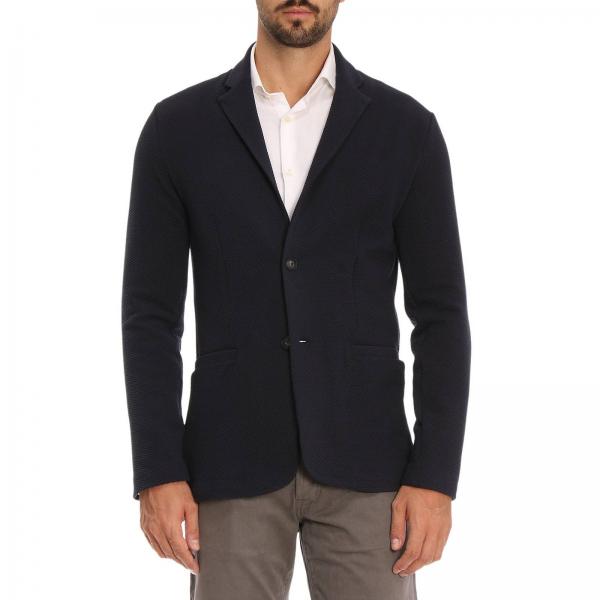 Emporio Armani Outlet: Blazer men | Blazer Emporio Armani Men Blue ...