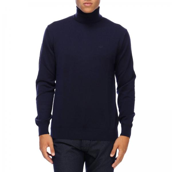 Emporio Armani Outlet: Jumper men - Blue | Jumper Emporio Armani 8N1MYZ ...