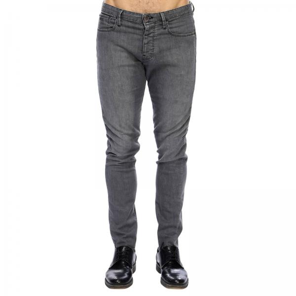 mens grey armani jeans