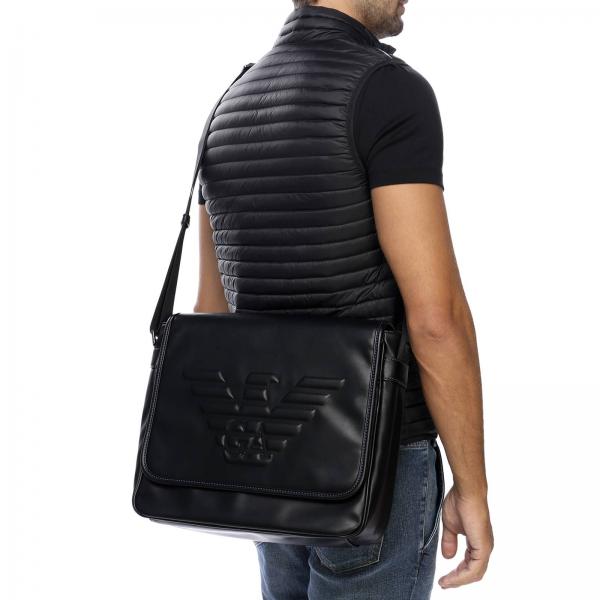 Emporio Armani Outlet: Bags men | Shoulder Bag Emporio Armani Men Black ...