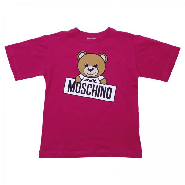 Moschino Kid Outlet: T-shirt kids | T-Shirt Moschino Kid Kids Fuchsia ...