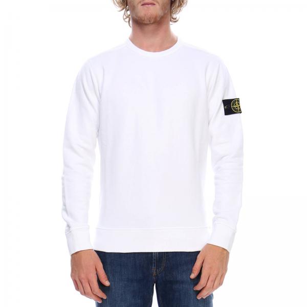 STONE ISLAND: Sweater men - White | Sweatshirt Stone Island 62720 ...