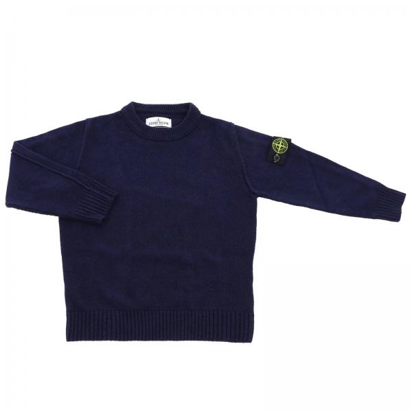 Stone Island Junior Outlet: sweater for boys - Blue | Stone Island