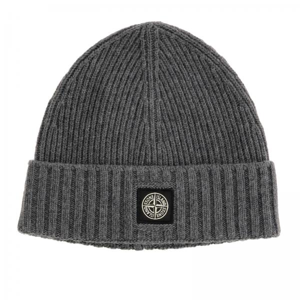 Stone Island Junior Outlet: hat for kids - Smoke Grey | Stone Island ...