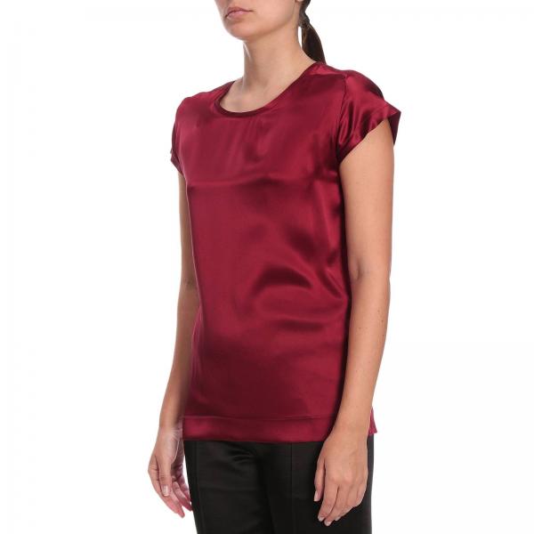 Di Raso Blusa Fermo 9 Farisa A Corte In Maniche Seta zVpqjSULMG