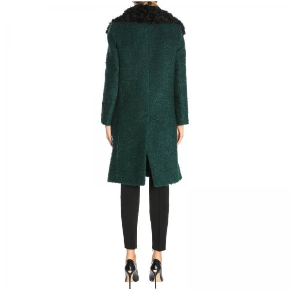 pinko cappotto verde