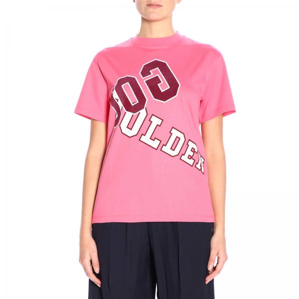 Golden Goose Outlet: t-shirt for woman - Fuchsia | Golden Goose t-shirt ...