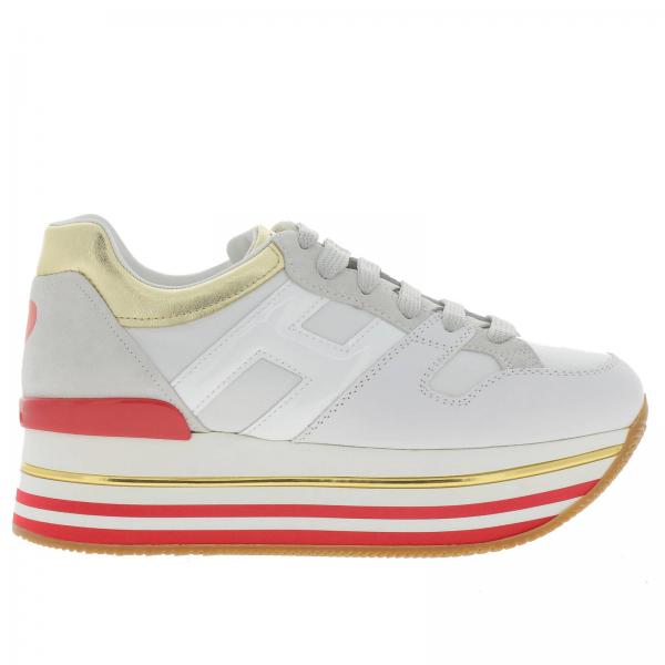 Hogan Outlet: sneakers for woman - White | Hogan sneakers HXW4030AU40 ...