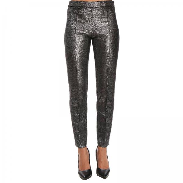 Boutique Moschino Outlet: Pants women - Silver | Pants Boutique ...