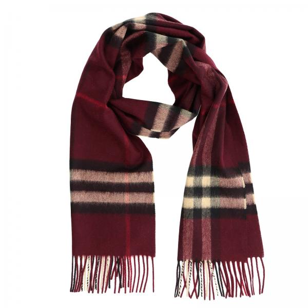 Burberry Outlet Scarf men Burgundy Scarf Burberry 3826754