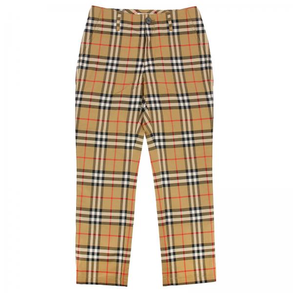 Burberry Outlet: Pants kids | Pants Burberry Kids Beige | Pants ...
