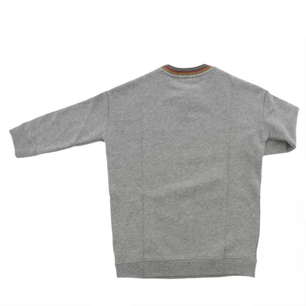 Burberry Outlet: Dress kids - Grey | Dress Burberry 8002935 GIGLIO.COM