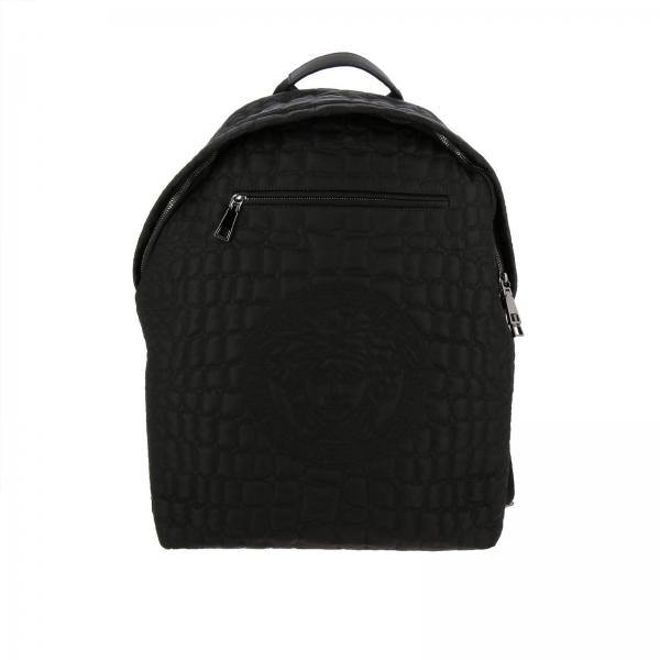 Versace Outlet Bags men Backpack Versace Men Black Backpack