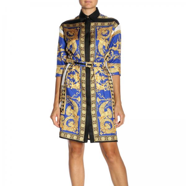 Versace Outlet Kleid damen Gold Kleid Versace A80260 A226671