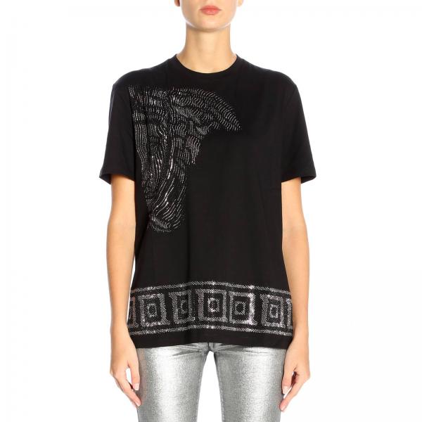 Versace Collection Outlet Tshirt women Black TShirt Versace