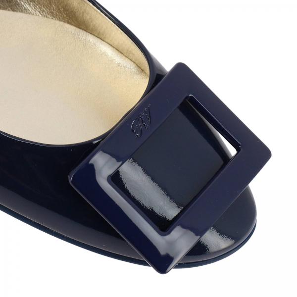 roger vivier blue flats
