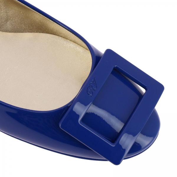 roger vivier blue flats