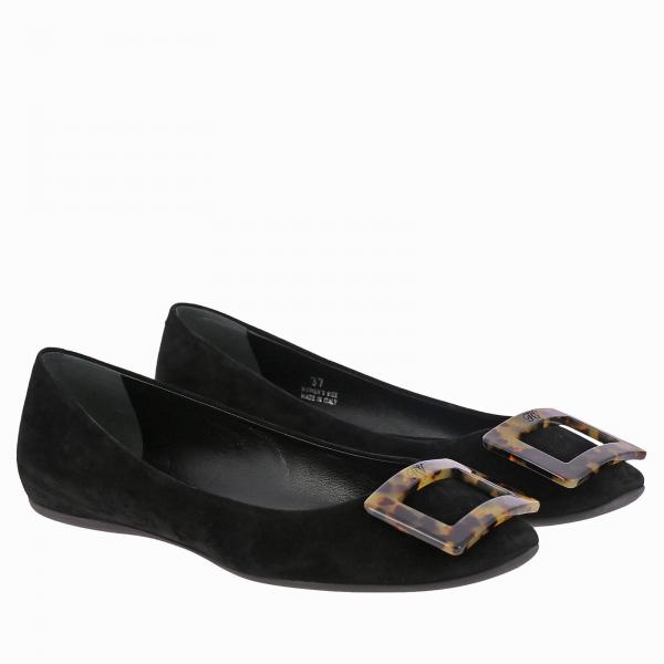 Ballerina Turtle Buckle Rv Camoscio In Gommette MSUVqGLpjz
