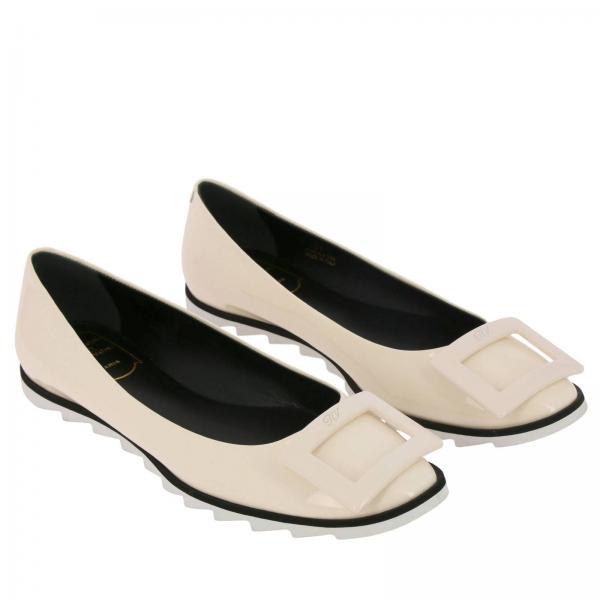Con In Gommette Suola Buckle Viv Plastic Ballerina Gomma Vernice Rv E Dentellata XPkZiu