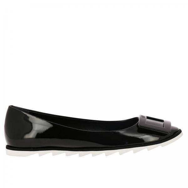 Con In Gommette Suola Buckle Viv Plastic Ballerina Gomma Vernice Rv E Dentellata XPkZiu