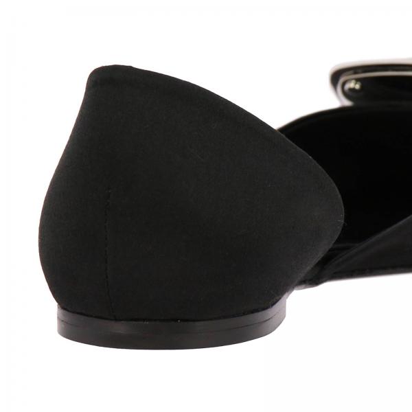 Strass Buckle Chips Ballerina Raso In RLAj54