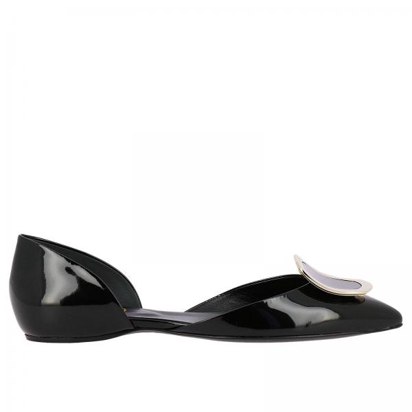 Ballerina dorsay sexy shock New Chips metal buckle RV in vernice
