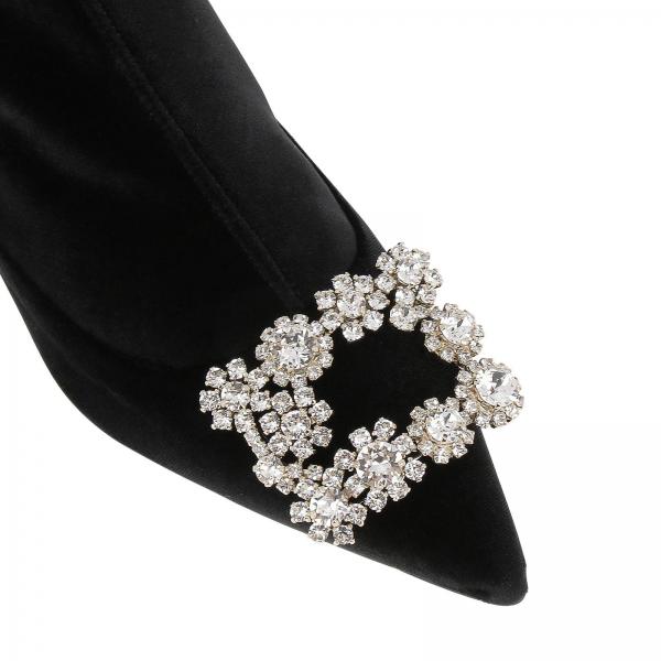 Bootie Sin Velluto In Strass Flower n0PNXw8Ok