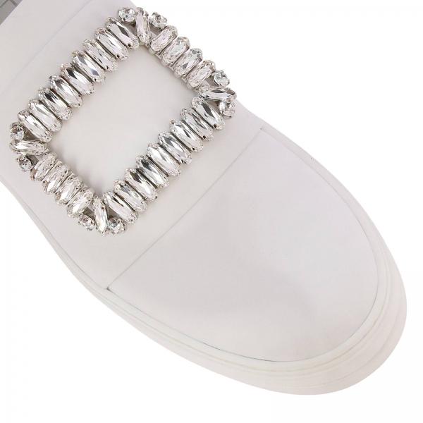 Pelle Sneakers On Liscia Buckle Sneaky Strass In Slip Viv' DEW2I9H