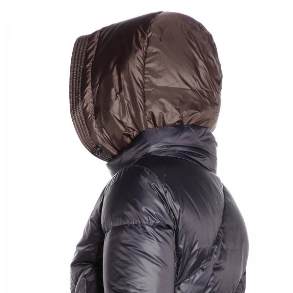 Piumino Corto Trapuntato In Nylon Cappuccio Con Twist Amovibile v80Nnwm