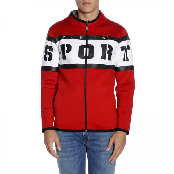 Plein Sport Outlet: Sweater men - Red | Sweatshirt Plein Sport ...