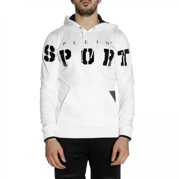 Plein Sport Outlet: Jumper men - White | Sweatshirt Plein Sport ...