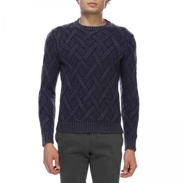 Tod'sPullover A X8mc137826t Qcr Rombi Lunghe Classic Maniche Délavé Girocollo Con Motivo Uomo Maglia rBxoeWCQd