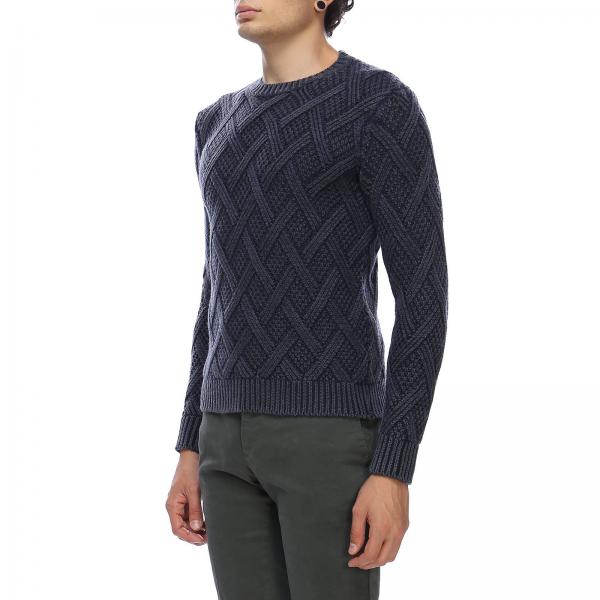 Tod'sPullover A X8mc137826t Qcr Rombi Lunghe Classic Maniche Délavé Girocollo Con Motivo Uomo Maglia rBxoeWCQd