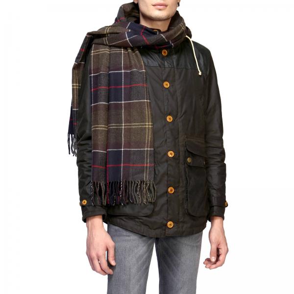 Barbour Outlet Scarf men Scarf Barbour Men Blue Scarf Barbour