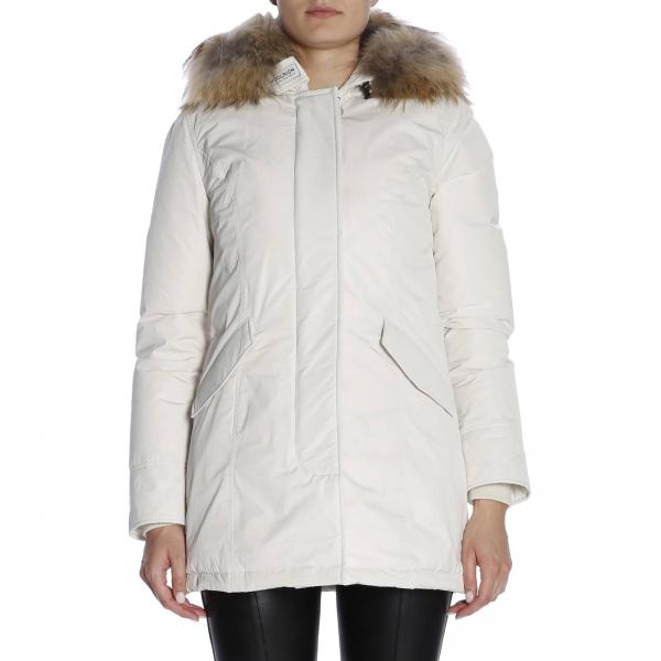 Mujer Cream Chaqueta Chaqueta Yellow Mujer Woolrich Woolrich Yellow POzF8q