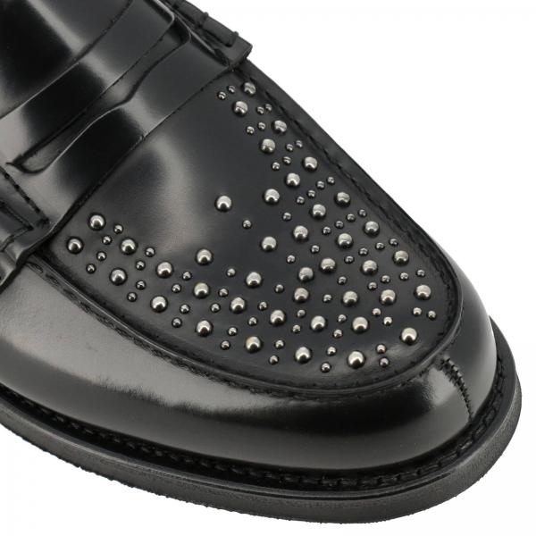 Borchie Penbrey Pelle Grade Mocassino Met Vera In Traversina E Metalliche Custom Con 80PkwXnO