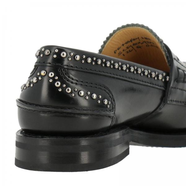 Borchie Penbrey Pelle Grade Mocassino Met Vera In Traversina E Metalliche Custom Con 80PkwXnO