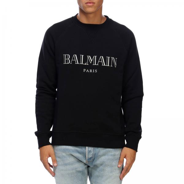 Balmain Outlet: Sweater men - Black | Sweatshirt Balmain W8H6279I350