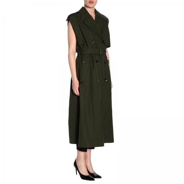 BOTTEGA VENETA: Coat women - Green | Waistcoat Bottega Veneta 563082 ...