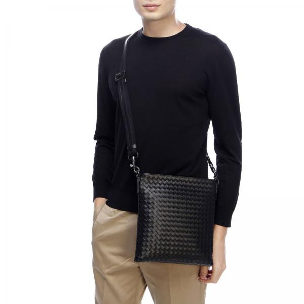BOTTEGA VENETA: Bags men | Shoulder Bag Bottega Veneta Men Black ...