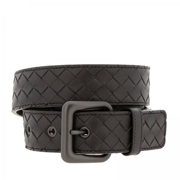 BOTTEGA VENETA: Belt men | Belt Bottega Veneta Men Ebony | Belt Bottega ...