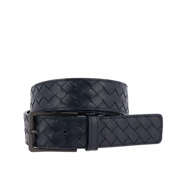 BOTTEGA VENETA: belt for man - Navy | Bottega Veneta belt 475599 V4650 ...