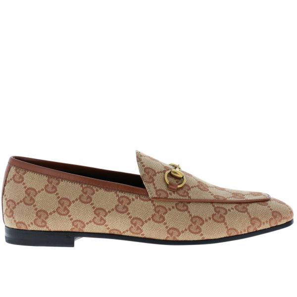 GUCCI: Shoes women - Beige | Loafers Gucci 431467 KY980 GIGLIO.COM