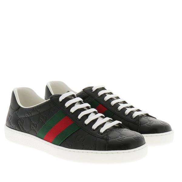 GUCCI: Shoes men | Sneakers Gucci Men Black | Sneakers Gucci 386750 ...