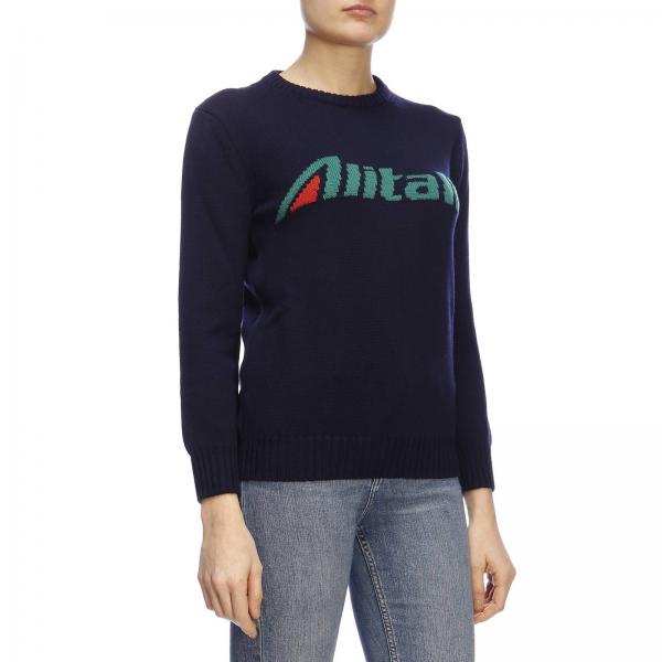 Alberta Ferretti Outlet: Sweater women - Blue | Sweater Alberta ...